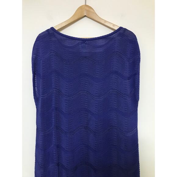 MISSONI amethyst purple woven knit merino wool sleeveless shift midi dress - Picture 7 of 12